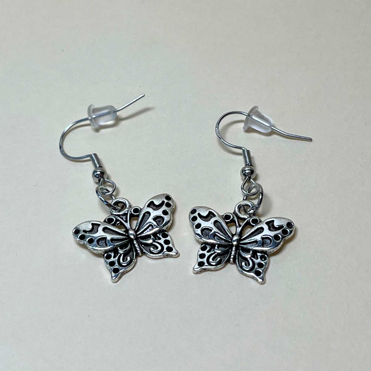 Silver Butterfly Earrings